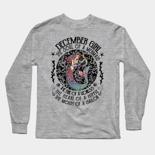 December Girl The Soul Of A Mermaid Hippie T-shirt Long Sleeve T-Shirt